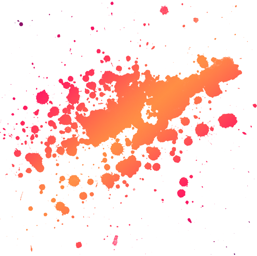 Gradient Splatter Spray Paint Brush